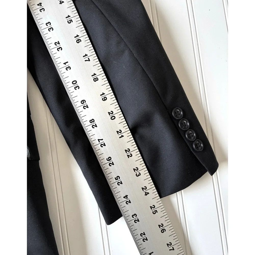 mens black Jos‎ A Bank 1905 all season wool blazer jacket sport suit coat 50 R